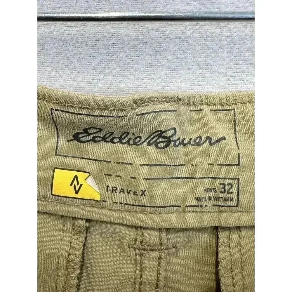 Eddie‎ Bauer Shorts Mens 32 Beige Travex Chino Hiking Camp Stretch Outdoors